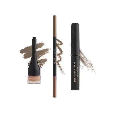 Profusion set na úpravu obočí Ultimate Brow Sculpt, Soft Brown, 0,07g + 1,8g + 4ml