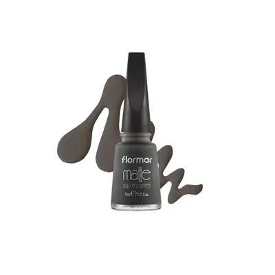 Flormar lak na nehty Matte, 11ml, č.M03, Elegant Grey