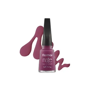 Flormar lak na nehty Matte, 11ml, č.M10, Extreme Grape