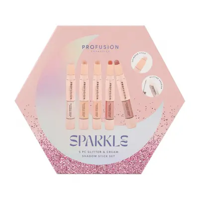 Profusion set třpytivých a krémových očních stínů Sparkle, 5 ks