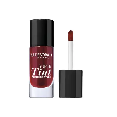 Deborah Milano tekutá tvářenka a lesk na rty Super Tint, Cherry, 7,5ml