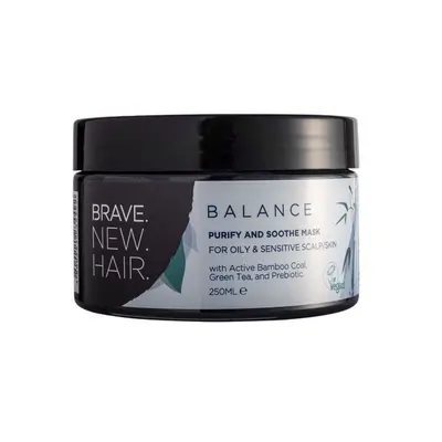 Brave New Hair čistící maska na mastnou a citlivou pokožku hlavy, tělo a obličej, Balance, 250ml