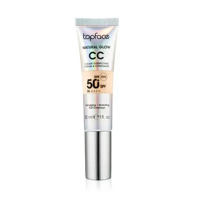 Topface CC make-up krém s SPF50 Natural Glow, 02, Warm Beige, 30ml