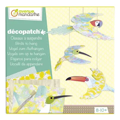 Avenue Mandarine Avenue Mandarine, KC060, Décopatch, velký kreativní box decoupage pro děti, Ptá