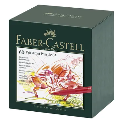 Faber-Castell Faber-Castell, 167150, PITT artist pens, studio box, brush popisovače, 60 ks