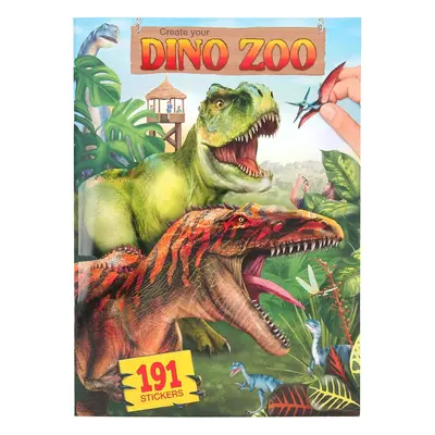 Dino world Dino World, 3472718, Dino ZOO, kreativní sešit se samolepkami