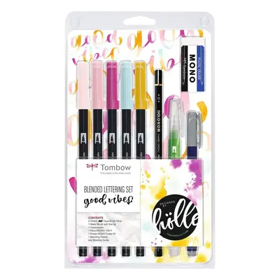 Tombow Tombow, TBS-FH2, Good vibes, akvarelová sada brush popisovačů s příslušenstvím, 10 ks