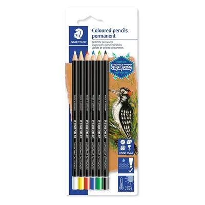 Staedtler Staedtler, 10820BK6-C, Lumocolor permanent, sada permanentních suchých popisovačů (pas