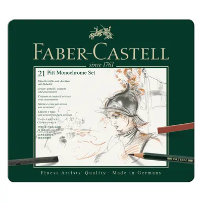 Faber-Castell Faber-Castell, 112976, Pitt Monochrome, sada uměleckých výtvarných potřeb, 21 ks