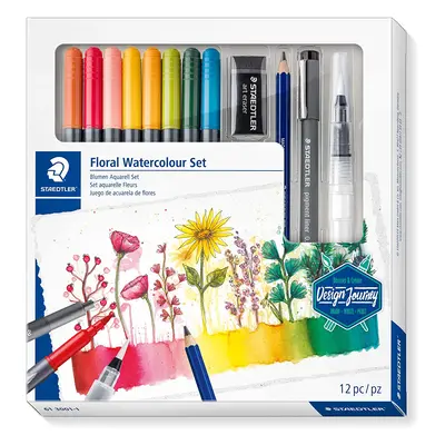 Staedtler Staedtler, 61 3001-1, Design journey Watercolour set, Floral, 12 ks