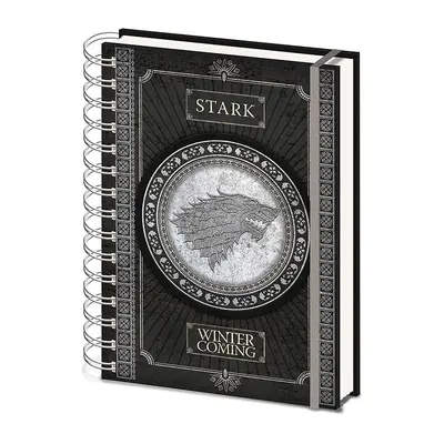 Zápisník A5, SR72501, motiv Game of thrones - logo Stark, kroužková vazba, 1 ks