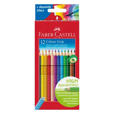 Faber-Castell Faber-Castell, 112412, Colour Grip, akvarelové pastelky, 12 ks