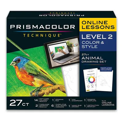 Prismacolor, ‎2154318, Prismacolor Technique, level 2, Animal Drawing Set, 27 ks