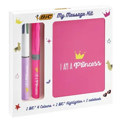 Bic Bic, 972089, My message kit, sada zápisníku a psacích potřeb, I am a Princess