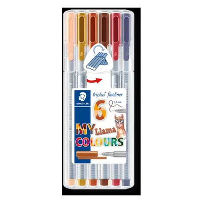 Staedtler Staedtler, 334 SB6CS9, Triplus 334, linery 6 ks - Llama