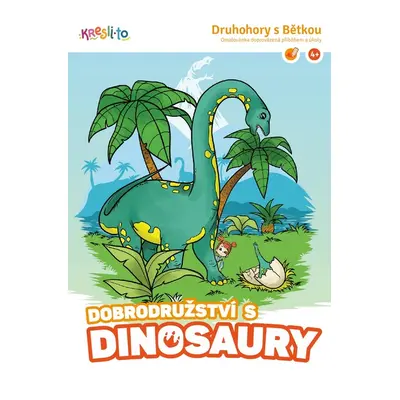 Kresli.to Kresli.to, 100221, omalovánky s úkoly, Dobrodružství s dinosaury