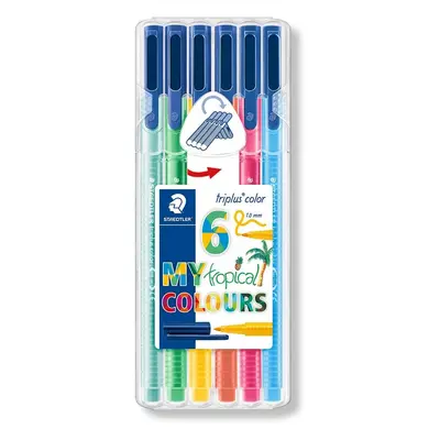 Staedtler Staedtler, 323 SB6CS4, Triplus fixy, 6 ks, Tropical