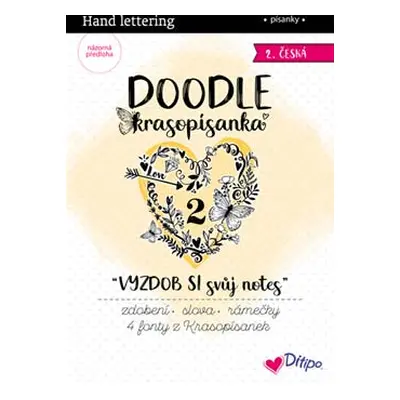 Ditipo Ditipo, 7264001, DOODLE krasopísanky, Vyzdob si svůj notes 2, 1 ks