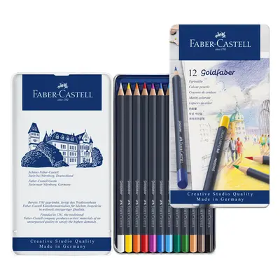 Faber-Castell Faber Castell, 114712, Goldfaber, sada uměleckých pastelek, 12 ks