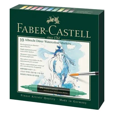 Faber-Castell Faber-Castell, 160310, Albrecht Dürer, akvarelové popisovače, brush, 10 ks