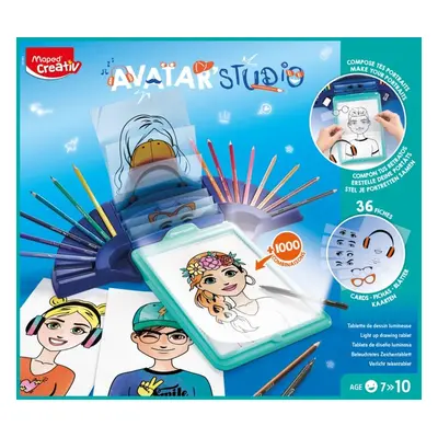 Maped Maped, 907064, Creativ, kreativní sada s portréty, Avatar Studio