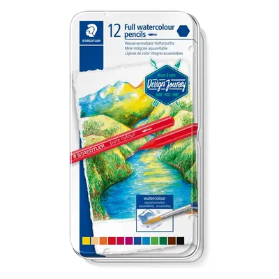 Staedtler Staedtler, 14610G M12, Design Journey, sada akvarelových pastelek v laku, 12 ks