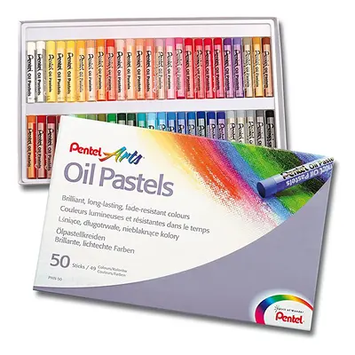 Pentel Pentel, PHN4-50, olejové pastely, 50 ks