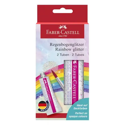 Faber-Castell Faber-Castell, 125089, sada třpytek v tubě, Rainbow, 2 ks