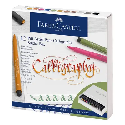 Faber-Castell Faber-Castell, 167512, Pitt Artist Pen Calligraphy, kaligrafická sada ve studio bo