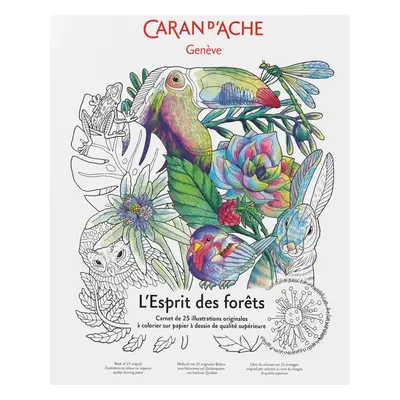 Caran d´Ache Caran d'Ache, 454.802, L'Esprit des Forêts, antistresové omalovánky, Ambre Verschae