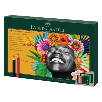 Faber-Castell Faber-Castell, 210054, kreativní sada Polychromos & Pitt Graphite Matt s příslušen