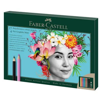 Faber-Castell Faber-Castell, 210052, kreativní sada Polychromos & Pitt Graphite Matt s příslušen