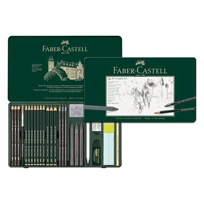 Faber-Castell Faber-Castell, 112974, Pitt Monochrome, sada uměleckých výtvarných potřeb, 26 ks