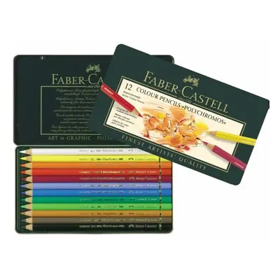 Faber-Castell Faber-Castell, 110012, Polychromos, umělecké pastelky nejvyšší kvality, 12 ks