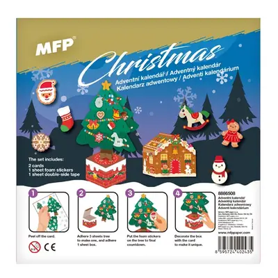 MFP MFP, 8886508, samolepkový adventní kalendář, vánoční stromeček