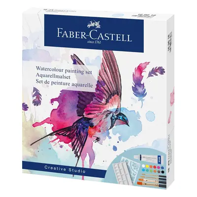 Faber-Castell Faber-Castell, 169618, kreativní akvarelová sada s příslušenstvím, 18 ks