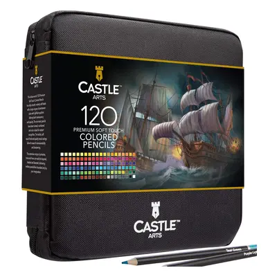 Castle art supplies Castle art supplies, CAS-120CPZ, Premium colored pencils, sada pastelek v po