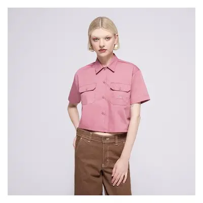 Dickies Work Shirt Cropped Ss W Fialová