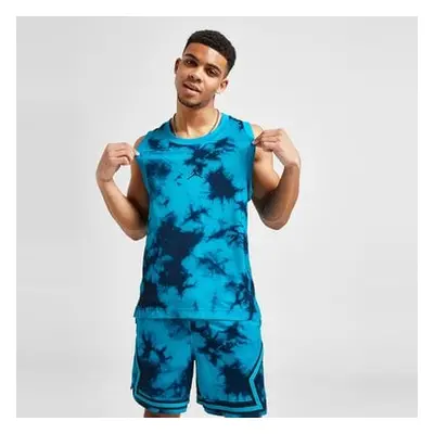 Jordan Jdan Tie Dye Jersey Blue Tee Černá