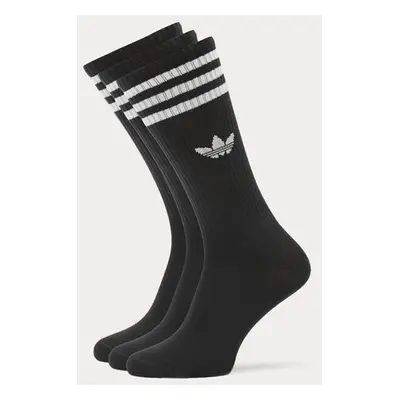 Adidas 3-Pack Solid Socks High Crew Černá