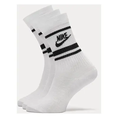 Nike Essential Stripe Socks (3 Pack) Bílá