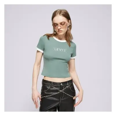 Levi&#039;s Graphic Ringer Mini Tee Greens Khaki