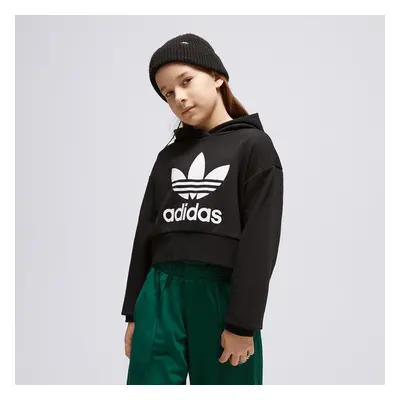 Adidas S Kapucí Cropped Girl Černá