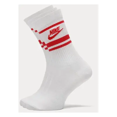 Nike Essential Stripe Socks (3 Packs) Bílá