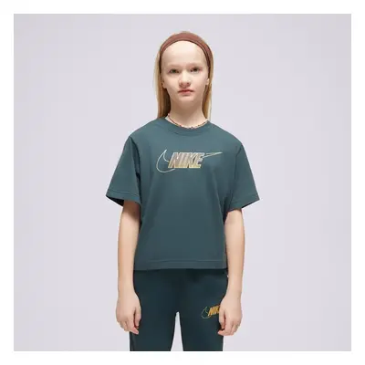 Nike G Nsw Tee Boxy Metallic Hbr Girl Zelená