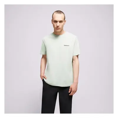 Timberland Small Logo Print Logo Tee Miętowy