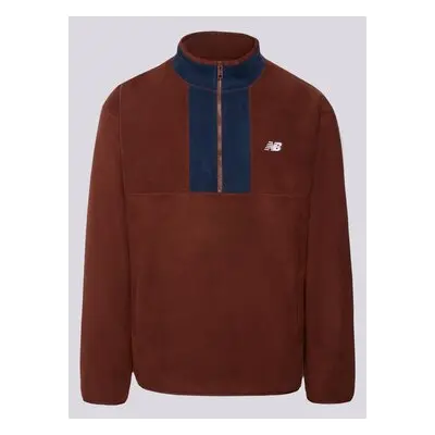 New Balance Fleece Fleece 1/2 Zip Hnědá