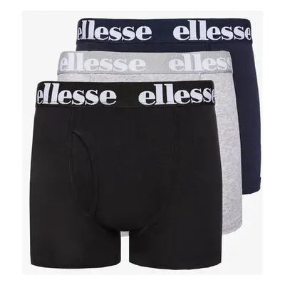 Ellesse Trenky Hali 3Pk Boxers Blk/grey/navy Vícebarevná