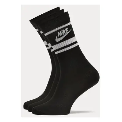 Nike Essential Stripe Socks (3 Packs) Černá