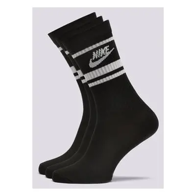 Nike Essential Stripe Socks (3 Packs) Černá